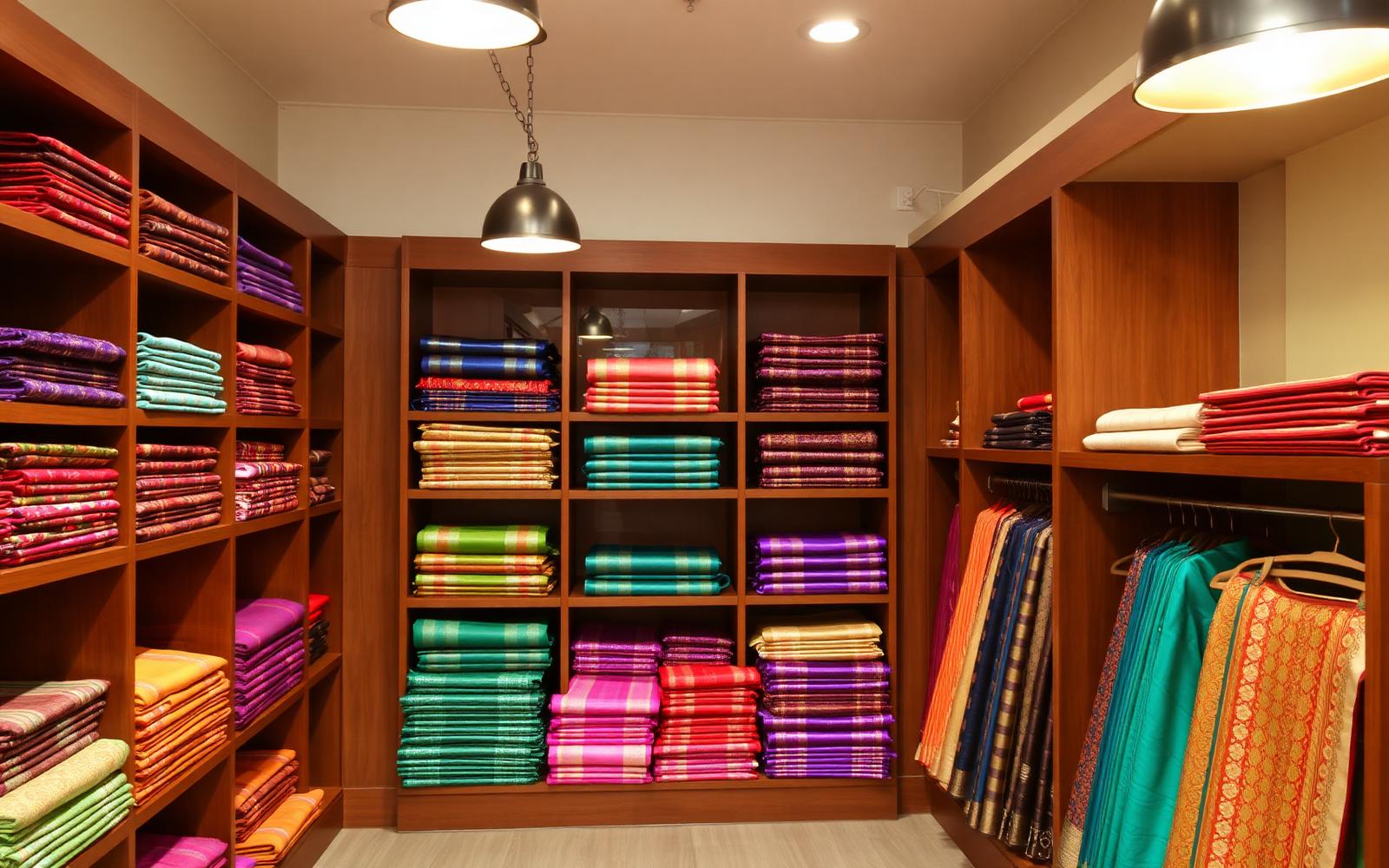 Saadhvi Silks showroom interior